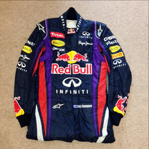 Daniel Ricciardo worn race suit overalls 2013 F1 Red Bull