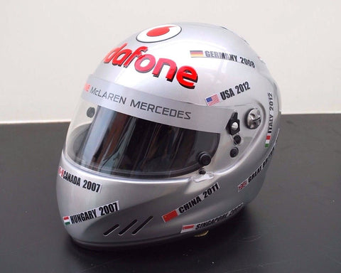 Lewis Hamilton signed Mclaren hot laps helmet