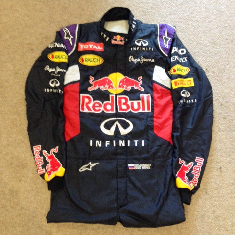 Daniil Kyvat worn race suit overalls 2015 F1 Red Bull