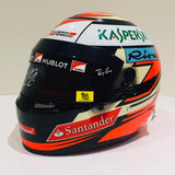 Kimi Raikkonen 2016 1/2 scale signed mini helmet F1 Formula 1