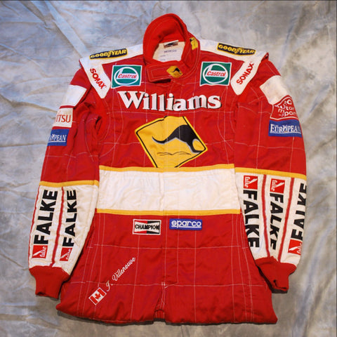 Jacques Villeneuve Williams F1 race worn suit overalls 1998