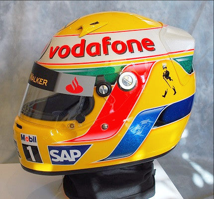 Lewis Hamilton 2009 official replica helmet signed
