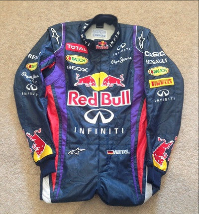 Sebastian Vettel Red Bull racing F1 overalls race suit 2013
