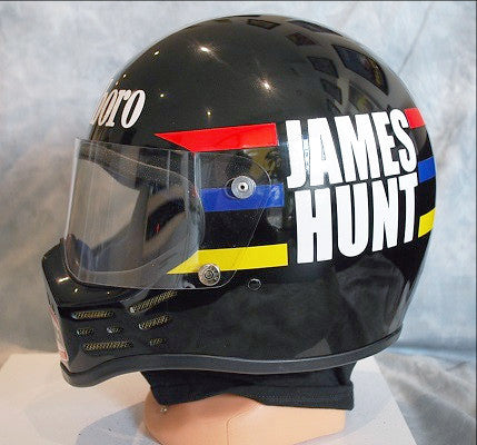 James Hunt simpson bandit replica helmet F1 Mclaren
