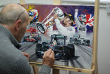 Lewis Hamilton original art work painting Mercedes Mclaren