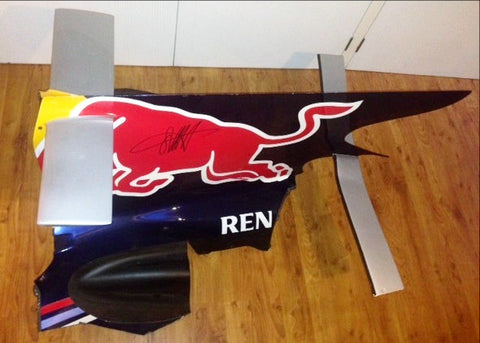 Sebastian Vettel signed RB4 Red Bull engine cover