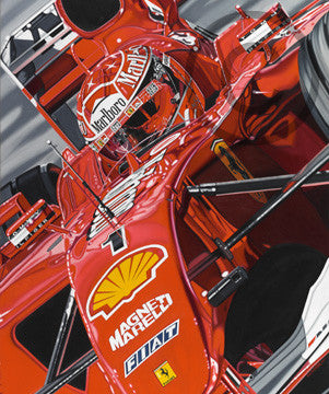 Michael Schumacher colin cart canvas "The Ringmaster"